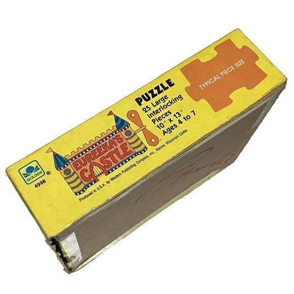 Eureeka's Castle 25 Pcs Golden Puzzle Magellan Cooey Nickelodeon 1990 Vintage - Picture 11 of 11